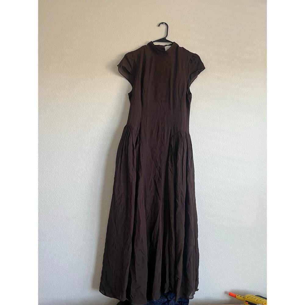 SZ 12 Reformation Maven Georgette Midi Dress - Picture 4 of 7